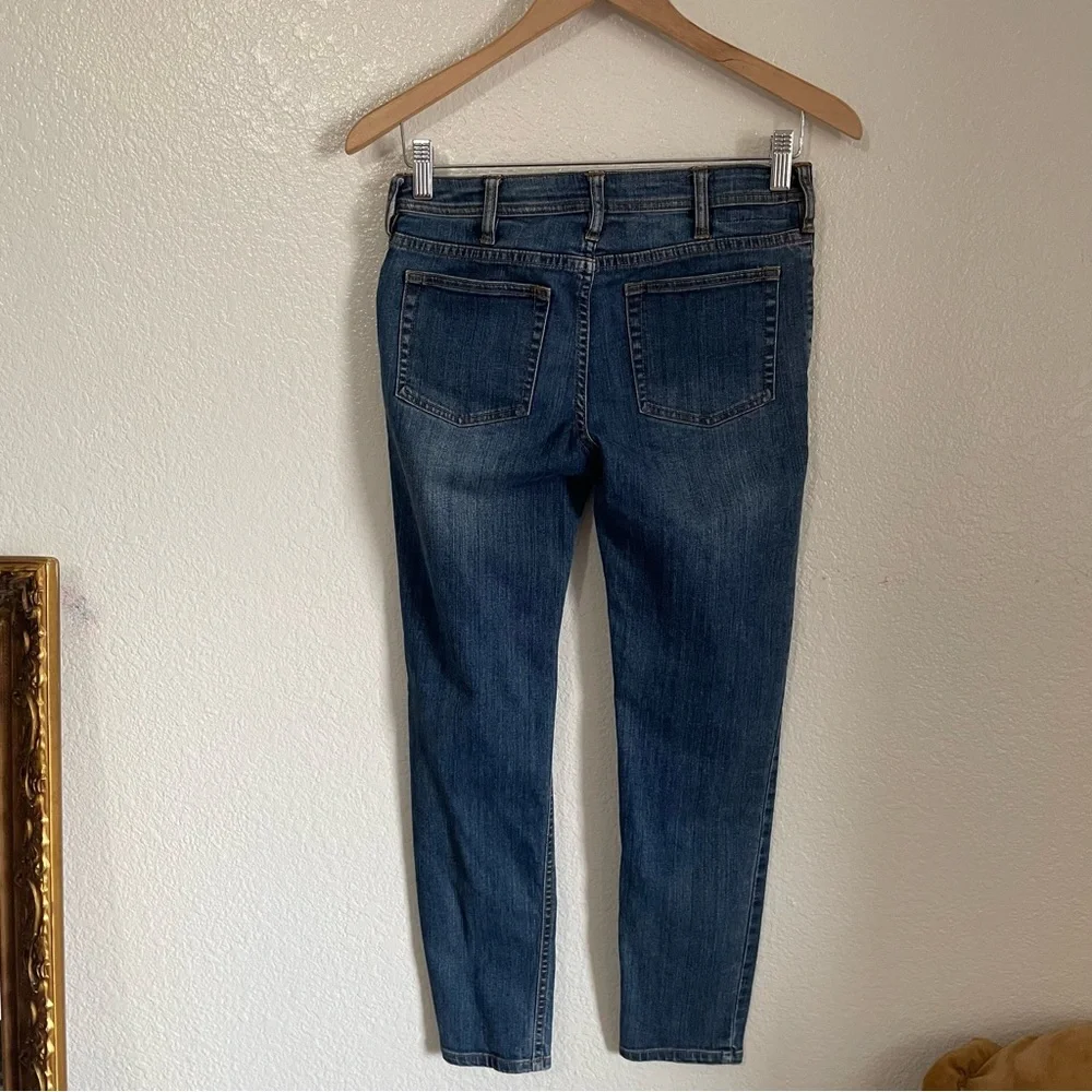 Acne Studios Bla Konst Slim Fit Denim Climb Stay Jeans Mid Rise Ankle